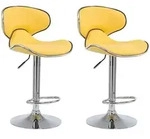 CLP Barhocker, Gelb, Metall, 46x88x49 cm, Esszimmer, Barm&ouml;bel, Barhocker