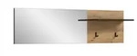 Xonox Garderobenpaneel, Grau, Holzwerkstoff, 150x40x22 cm, Garderobe,