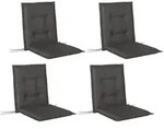 Outsunny Sitzkissen, Dunkelgrau, Kunststoff, 50x5x108 cm, Outdoor-Kissen,