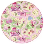 Snapstyle Kinder, Rosa, Textil, Abstrakt, Rund, 100x100 cm, Teppiche & B&ouml;den,