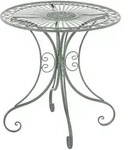 CLP Gartentisch, Gr&uuml;n, Gr&uuml;n, Metall, 70x73x70 cm, Gartenm&ouml;bel, Gartentische,