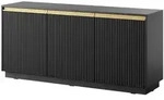 Masseno Sideboard, Schwarz, Holzwerkstoff, 154x72x39 cm, Wohnzimmer, Kommoden &