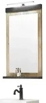 Furn.Design Badspiegel, Eiche, Anthrazit, Holzwerkstoff, Altholz, Vintage,...
