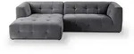 Mid.you Ecksofa Tenso, Grau, Kunststoff, 5-Sitzer, L-Form, 292x161 cm, Made in EU,