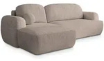 Masseno Ecksofa, Beige, Kunststoff, 3-Sitzer, L-Form,L-Form, 266x148 cm,...