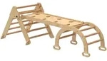 Aiyaplay Montessori-Kletterger&uuml;st, Natur, Holz, 70x59x188 cm, unisex,...