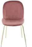 Kayoom Stuhl-Set, Altrosa, Messing, Metall, Kunststoff, 47x90x59 cm, abwischbar,