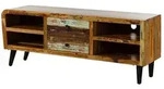 Massivmoebel24 Tv-Board, Mehrfarbig, Holz, Echtholz,Altholz, 2 F&auml;cher, 2...