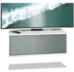 Vladon Lowboard, Graphit, Holzwerkstoff, 80x29x37 cm, Wohnzimmer, Wohnw&auml;nde,