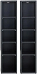 CARO-M&ouml;bel Cd/Dvd-, Dunkelgrau, Holzwerkstoff, Mode, 20x186x17 cm, Wohnzimmer,