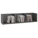 CARO-M&ouml;bel Cd/Dvd-, Grau, Holzwerkstoff, Mode, 75x18x18 cm, Wohnzimmer,...