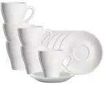 Ritzenhoff Breker Kaffeebecher, Wei&szlig;, Keramik, 0.3 L, Rund, 14.5x11x14.5 cm,...