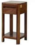 Massivmoebel24 Beistelltisch, Walnuss, Holz, Echtholz,Akazie, 1 Schubladen,