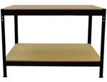 Monstershop Werkbank, Schwarz, Metall, 100x90x60 cm, Freizeit, Heimwerken,...