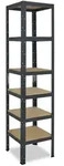 shelfplaza Schwerlastregal, Anthrazit, Metall, Quadratisch, 50x155x50 cm, Freizeit,