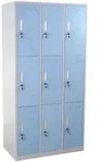 MCW Schliessfach, Blau, Metall, 90x180x50 cm, Garderobe, Garderobenschr&auml;nke,