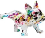 Kare-Design Dekohund, Mehrfarbig, Wei&szlig;, Kunststoff, Hund, Hund, 18x32x21 cm,