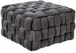 Sitzw&uuml;rfel, Grau, Textil, 78x43x78 cm, Indoor, Sitzfl&auml;che gepolstert, formstabil,