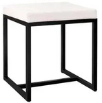 CLP Sitzw&uuml;rfel, Creme, Metall, 40x48x40 cm, Wohnzimmer, Hocker, Sitzw&uuml;rfel