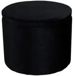 Livetastic Pouf, Schwarz, Textil, Uni, F&uuml;llung: Schaumstoff, 51x43x51 cm,
