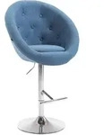 CLP Barhocker, Blau, Metall, 65x107x57 cm, Esszimmer, Barm&ouml;bel, Barhocker
