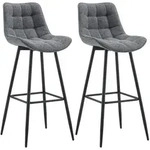CLP Barhocker, Dunkelgrau, Metall, 47x106x52 cm, Esszimmer, Barm&ouml;bel, Barhocker