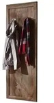 Massivmoebel24 Wandgarderobe, Grau, Holz, Echtholz,Sheesham, Rechteckig, 55x150x3 cm,