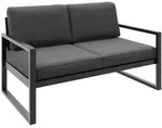 Beautysofa Loungesofa, Dunkelgrau, Metall, 146x86x80 cm, Loungem&ouml;bel,...