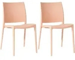 CLP Gartenstuhl, Pink, Kunststoff, 42x81x49 cm, Gartenm&ouml;bel, Gartenst&uuml;hle,