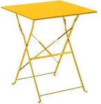 Oviala Gartentisch, Gelb, Metall, 2-Sitzer, Quadratisch,quadratisch, 60x71x60...