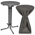 Beautissu Stehtisch, Anthrazit, Metall, Rund, 60x110x60 cm, Esszimmer, Tische,