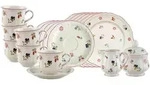 Villeroy & Boch Kaffeeservice, Mehrfarbig, Keramik, 20-teilig, Rund, 2x2x2 cm, Essen