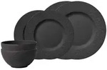 Villeroy & Boch Basic-Set, Schwarz, Keramik, 6-teilig, 2x2x2 cm, Essen & Trinken,