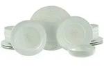 Creatable Tafelservice Unico Toscania, Creme, Wei&szlig;, Keramik, 16-teilig, stapelbar,