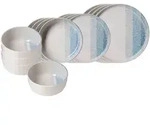 Ritzenhoff Breker Einsteiger-Set, Blau, Keramik, 16-teilig, Rund, 2x2x2 cm, Essen &