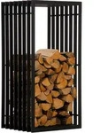 Deluke Kaminholzregal, Schwarz, Metall, Rechteckig, 50x100x40 cm, Kleinm&ouml;bel,...