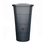 Garantia Regentonne, Grau, Kunststoff, 200 L, 59.8x107x59.8 cm, Gartenzubeh&ouml;r,