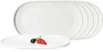 Ritzenhoff Breker Servierplatten, Wei&szlig;, Keramik, Oval, 16.5x2.4x28.5 cm, Tischkultur