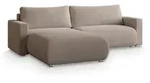 Masseno Ecksofa, Beige, Kunststoff, 3-Sitzer, L-Form,L-Form, 265x183 cm, Wohnzimmer,
