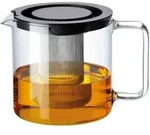 Novel Teekanne, Klar, Metall, Kunststoff, Glas, 1,3 L, Lfgb, Made in Europe,