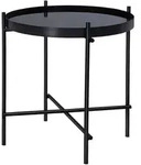 Womo-Design Beistelltisch, Schwarz, Metall, 43x45x43 cm, Wohnzimmer,