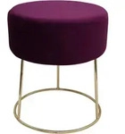 Echtwerk Hocker, Beere, Metall, rund, 35.5x40.5x35.5 cm, Wohnzimmer, Hocker,