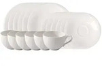 like.Villeroy & Boch Kaffeeservice, Wei&szlig;, Keramik, 18-teilig, Rund, 19.4x32x34.5 cm,