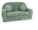Fortisline Kindersofa, Hellgr&uuml;n, Textil, Uni, Rund, 96x60x48 cm, Oeko-Tex&reg;...