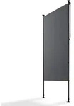 Juskys Senkrechtmarkise, Grau, Textil, 120x310 cm, Sonnen- & Sichtschutz, Sichtschutz