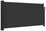 furnicato Seitenmarkise, Schwarz, Textil, Rechteckig, 500x100x500 cm, Sonnen- &