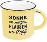 Kaffeebecher, Mehrfarbig, Keramik, 400 ml, 13.5x9.5 cm, Kaffee & Tee, Tassen,