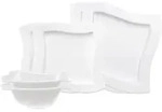 Villeroy & Boch Basic-Set, Wei&szlig;, Keramik, 6-teilig, Rund, 2x2x2 cm, Essen & Trinken,