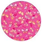 Snapstyle Kinder, Pink, Textil, Animalprint, Rund, 133x133 cm, Teppiche &...