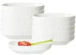 Ritzenhoff Breker Dipschalen, Wei&szlig;, Keramik, 8x3x12 cm, Essen & Trinken, Geschirr,